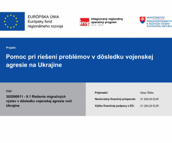 Aktuality / POMOC PRI RIEŠENÍ PROBLÉMOV V DÔSLEDKU VOJENSKEJ AGRESIE NA UKRAJINE - foto