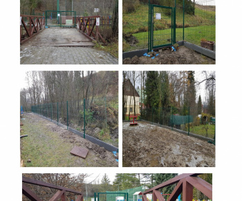Aktuality / Oplotenie detského ihriska ,, Projekt je podporený z rozpočtu PSK - foto