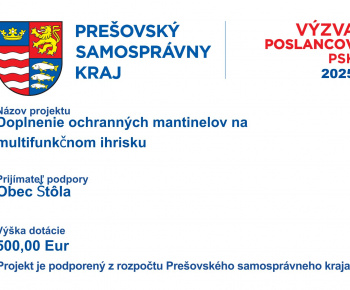 Projekty obce / Doplnenie ochranných mantinelov na multifunkčnom ihrisku ,, Projekt je podporený z rozpočtu PSK 