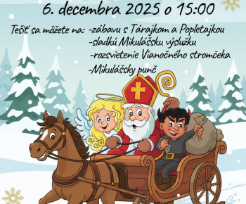 Aktuality / Obec Štôla Vás srdečne pozýva na stretnutie s Mikulášom, ktoré sa uskutoční dňa 06.12.2025 o 15,00 hod pri obecnom úrade - foto