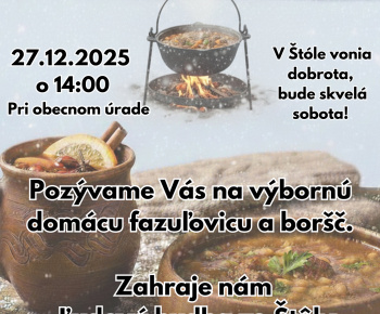 Aktuality / Štôlska vianočná pohoda dňa 27.12.2025 o 14.00 hod pri obecnom úrade - foto