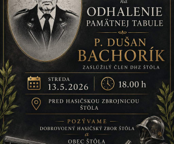 Aktuality / Pozvánka na slávnostné odhalenie pamätnej tabule - foto