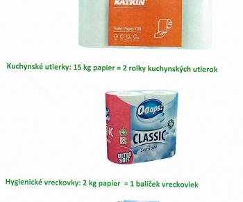 Aktuality / Výkup papiera a použitého kuchynského oleja dňa 19.05.2026 ( utorok ) od 15.50 hod. do 16.20 hod. pred obecným úradom - foto
