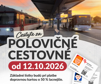 Aktuality / Dočasné zníženie cestovného v regionálnych autobusoch na východe Slovenska - foto