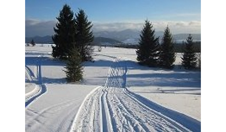 Bežecké trate v obci - stopa začína od miestneho cintorína.