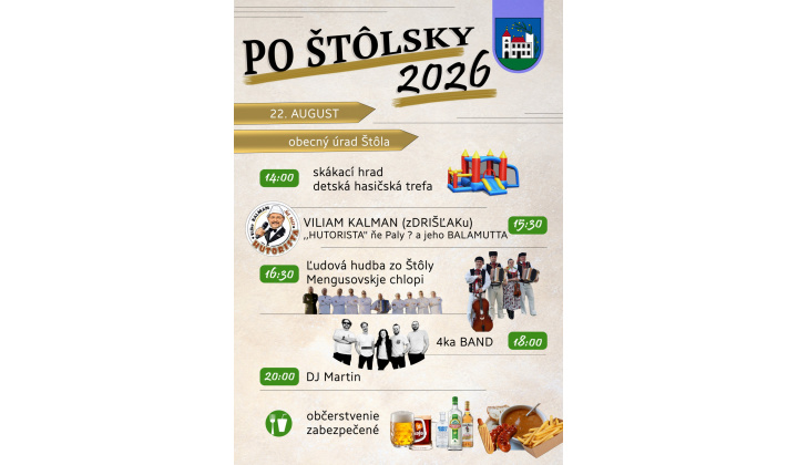 Po Štôlsky 2026, dňa 22.08.2026